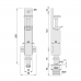KWS Foot Operated Door Holder With Floor Socket - 100kg KWS Foot Operated Door Holder With Floor Socket - 100kg