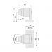 KWS HD Floor Mounted 90mm Projection Door Stop / Buffer - Sprung