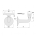 KWS Handrail Support Bracket -  75mm Projection