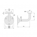KWS Handrail Support Bracket - 75mm Projection