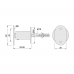 KWS Handrail Support Bracket - 50-65mm Projection