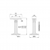 KWS Vertical Mounted Handrail Support Bracket - Projection: 55 / 75 / 100 / 120 or 150mm KWS Vertical Mounted Handrail Support Bracket - Projection: 55 / 75 / 100 / 120 or 150mm