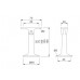 KWS Vertical Mounted Handrail Support Bracket - Projection: 55 / 75 / 100 / 120 or 150mm