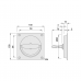 KWS Flush Ring Handle - 100mm x 100mm