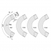 KWS Modular 120 Deg Curve - For 40mm Diameter X 2.0mm Tube KWS Modular 120 Deg Curve - For 40mm Diameter X 2.0mm Tube
