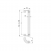 KWS Modular Pull Handle with 2 offset end supports