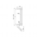 KWS Square Modular Pull Handle 30mm x 30mm - 2 45 Deg End Supports KWS Square Modular Pull Handle 30mm x 30mm - 2 45 Deg End Supports