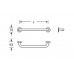 KWS 'ERGO' E300 82.8201 Grab Rail With Rossettes KWS 'ERGO' E300 82.8201 Grab Rail With Rossettes