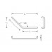 KWS 'ERGO' E300 82.8202 Angled Grab Rail (135 Degrees) Without Rossettes KWS 'ERGO' E300 82.8202 Angled Grab Rail (135 Degrees) Without Rossettes
