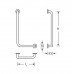 KWS 'ERGO' E300 82.8203 Angled Grab Rail (90 Degrees) With Rossettes KWS 'ERGO' E300 82.8203 Angled Grab Rail (90 Degrees) With Rossettes