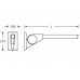 KWS 'ERGO' A100 82.8420 Drop Down Support Rail - Sprung Loaded