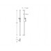 KWS 'ERGO' A100 82.8439 Shower Rail With Showerhead Holder