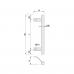 KWS Square 30mm &Oslash; Cranked Pull Handle