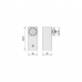KWS Square Modular Straight End Support - 1 Piece Inline -30mm- Concealed Fix KWS Square Modular Straight End Support - 1 Piece Inline -30mm- Concealed Fix