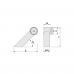 KWS Modular 45 Deg End Support - Concealed Fix KWS Modular 45 Deg End Support - Concealed Fix
