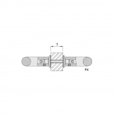KWS K8A04 & K8B04 Fixing Kit - P4/M6/M8 - Back To Back Fixing With Rosettes