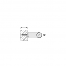 KWS K8A71 Fixing Kit - S21/M6 - Single Side Fixing For WS Series Modular Handles