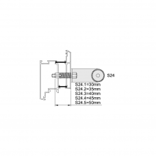 KWS K8B74 Fixing Kit - S24/M8 - Single Side Fixing For WS Series Modular Handles