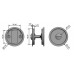 D&E APC WC SLIDING HOOK LOCK 50MM B/S - INCL. TURN & RELEASE SET - SSS