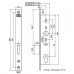 NEMEF 9650 Series HD Narrow Style Deadlock For Narrow Stile Doors NEMEF 9650 Series HD Narrow Style Deadlock For Narrow Stile Doors