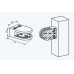 D&E APC GLASS CLAMP 8-10MM FOR SQUARE APPLICATION - SSS (304)