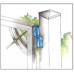 H404 2 Leaf Heavy Duty Open (ABB) / Closed Wing (CBB) - 80kg - Weld On Hinge