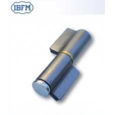 HD WELD ON STEEL HINGE - 2 WINGS (Closed Leaf) - REMOVEABLE PIN - W-BRASS RING - 90MM - 30KG - NF