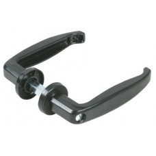 D&E GATE LOCK HANDLES WITH SCREW - 25-38MM THICK - BK