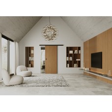 HELM MK-L 80 H 114 'Timber' Sliding Door Kit Including Track - Max. 80kg HELM MK-L 80 H 114 'Timber' Sliding Door Kit Including Track - Max. 80kg