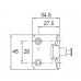 D&E Angled Stud To Suit Res-Lok Face Fix Window Restrictor D&E Angled Stud To Suit Res-Lok Face Fix Window Restrictor
