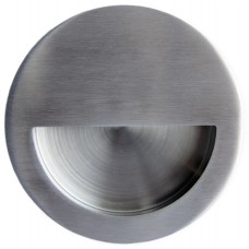 D&E APC ROUND HALF MOON FLUSH HANDLE - SF - 90MM DIA - SSS
